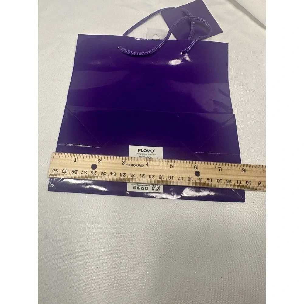 flomo party present gift bag glitter purple